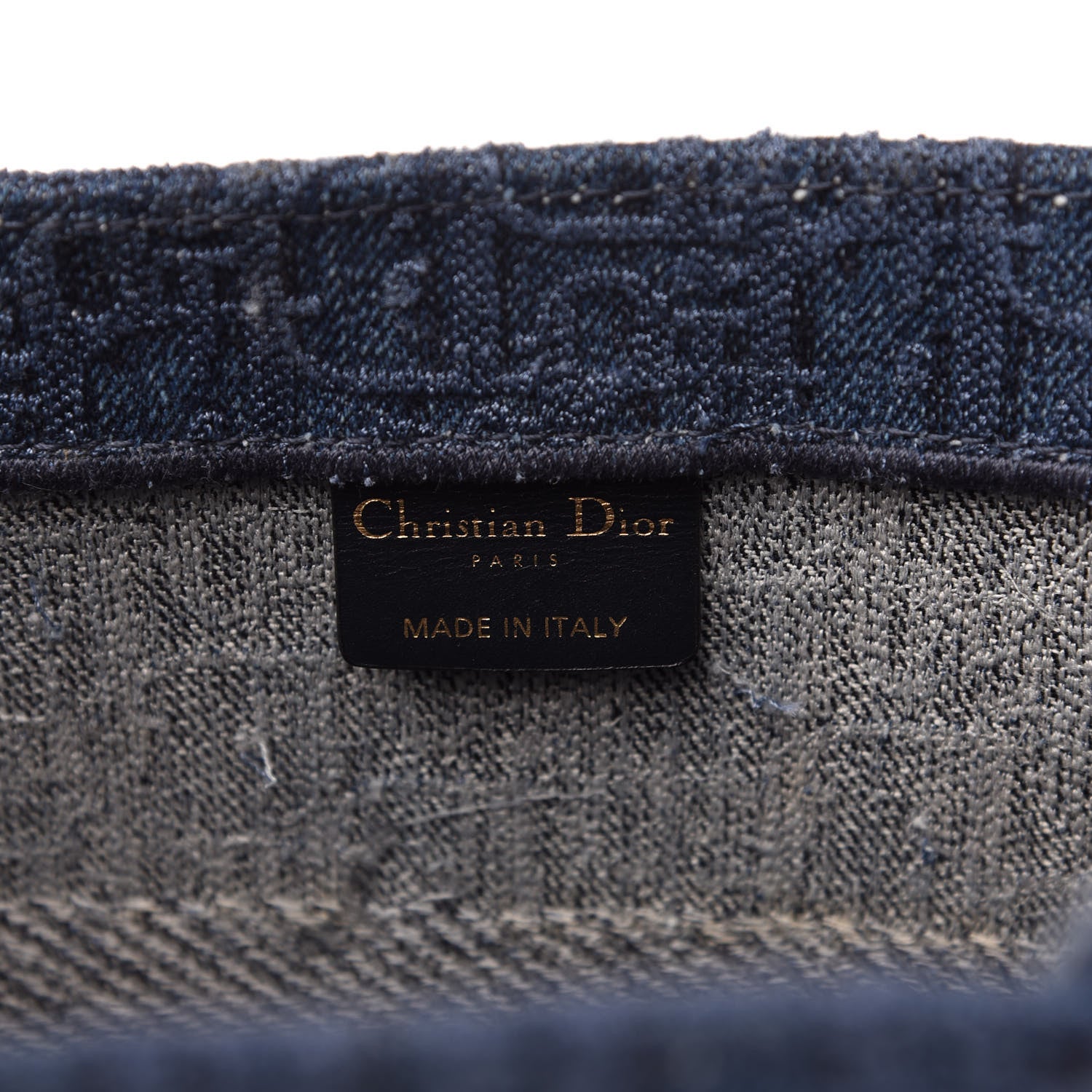 Christian Dior Oblique Denim Medium Book Tote Blue 8 of 10