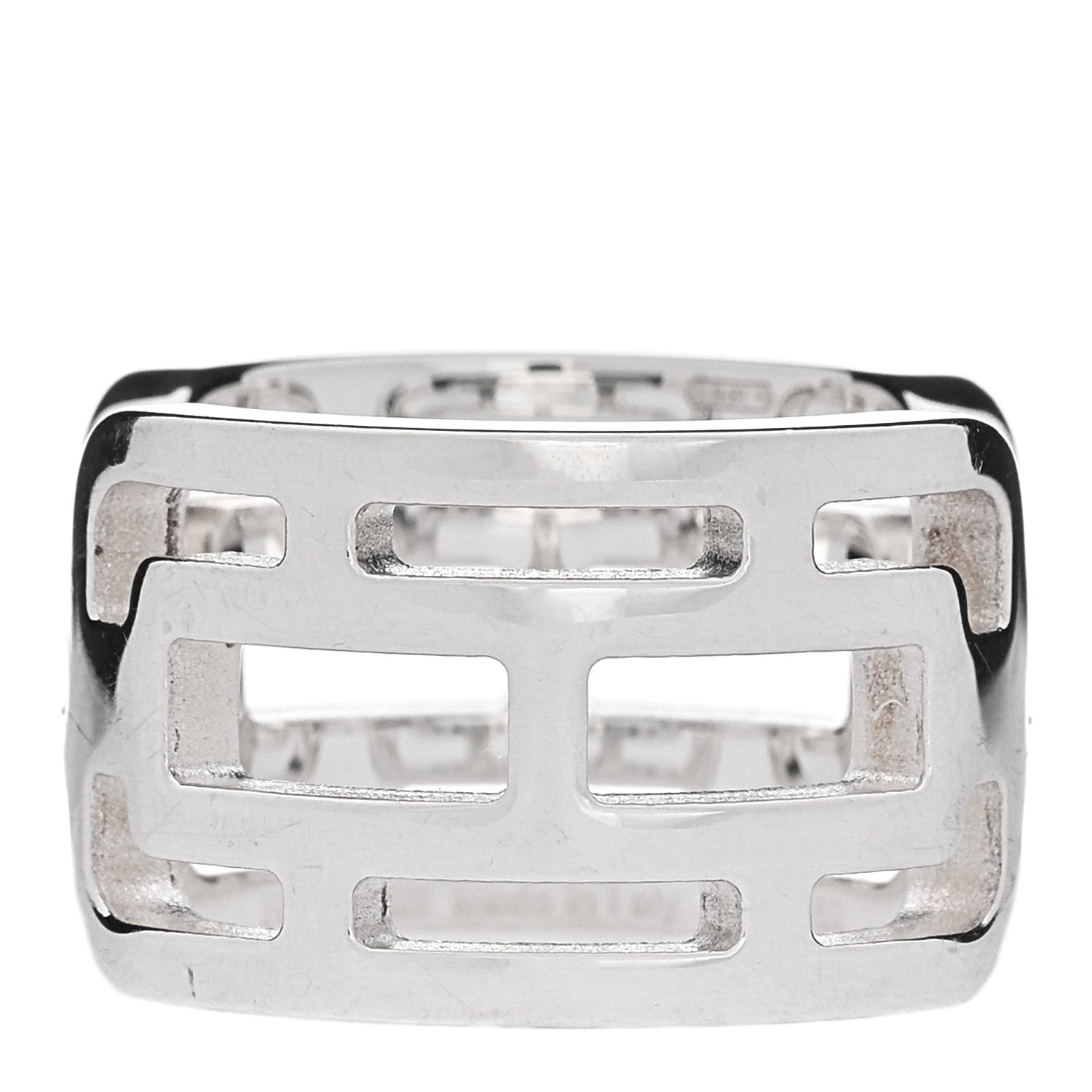 Hermes Sterling Silver PM Arcane Ring 52 6 1 of 5