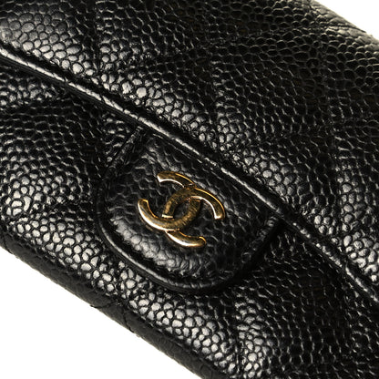 Chanel Caviar Quilted Flap Card Holder Black 6 of 6