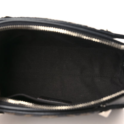 Fendi Vitello Dolce Bi-Color FF 1974 Embossed Mini By The Way Boston Bag Black Maya 5 of 10