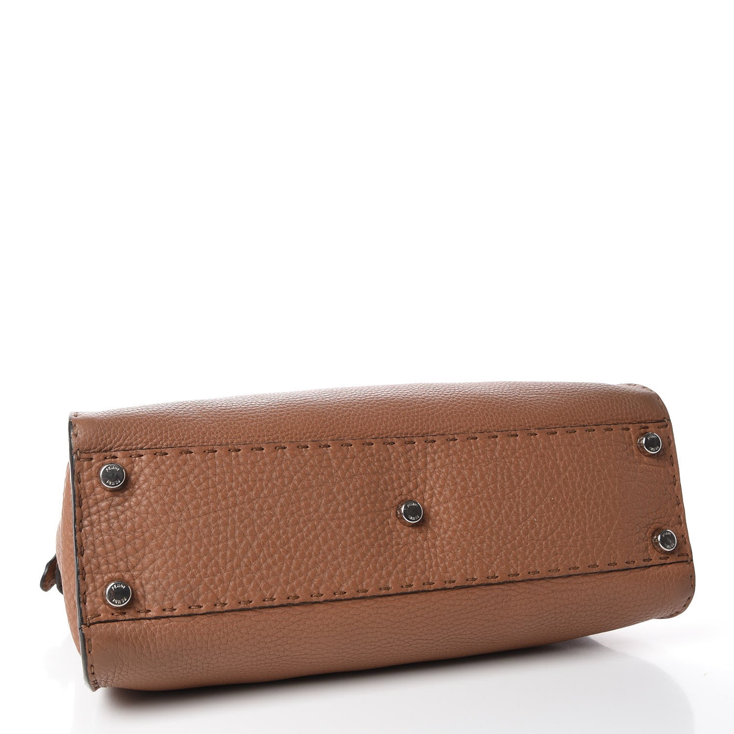 Fendi Cuoio Romano Selleria Bi-Color Medium Peekaboo Iconic Satchel Mou Deserto 4 of 15