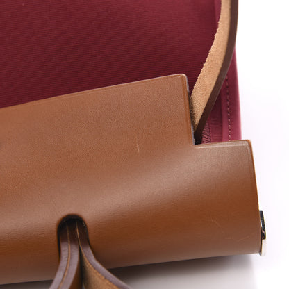 Hermes Vache Hunter Toile Herbag Zip 31 PM Rubis 8 of 11