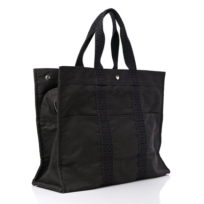 Hermes Canvas Herline Tote GM Grey 3 of 11