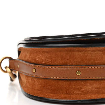 Chloe Calfskin Suede Small Nile Bracelet Bag Caramel 9 of 10