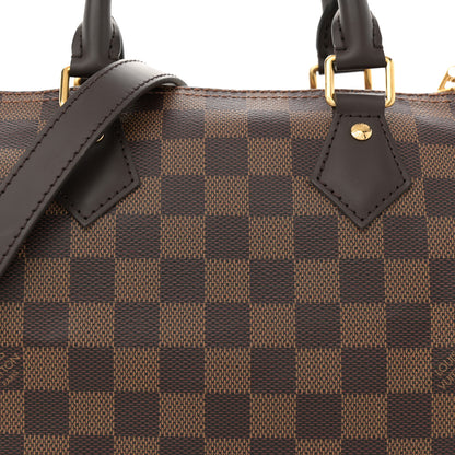 Louis Vuitton Damier Ebene Speedy Bandouliere 25 7 of 9