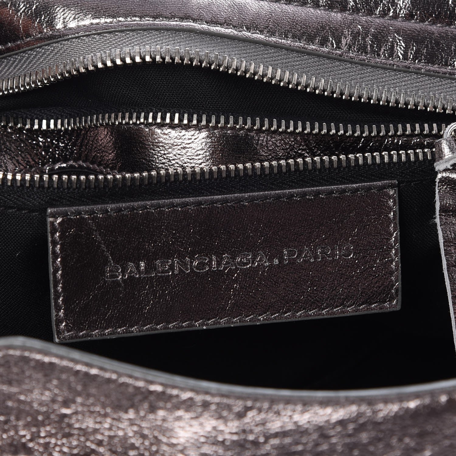 Balenciaga Metallic Agneau Classic Hardware City Pewter 7 of 11