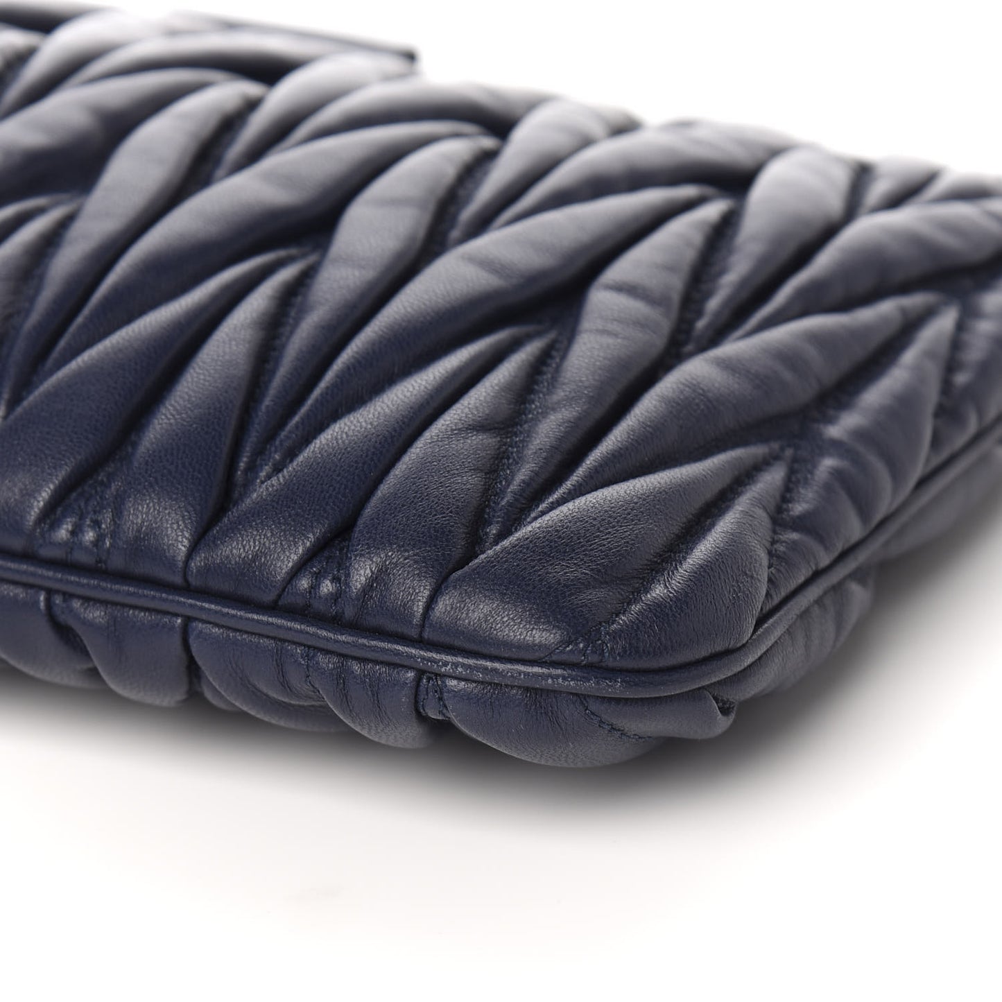 Nappa Matelasse Clutch Bleuette