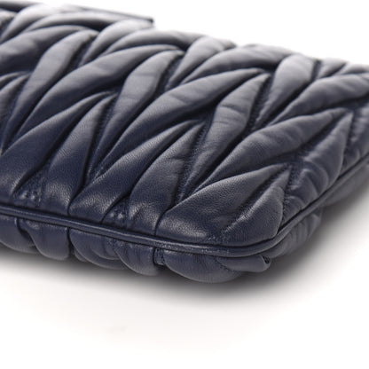Miu Miu Nappa Matelasse Clutch Bleuette 8 of 9