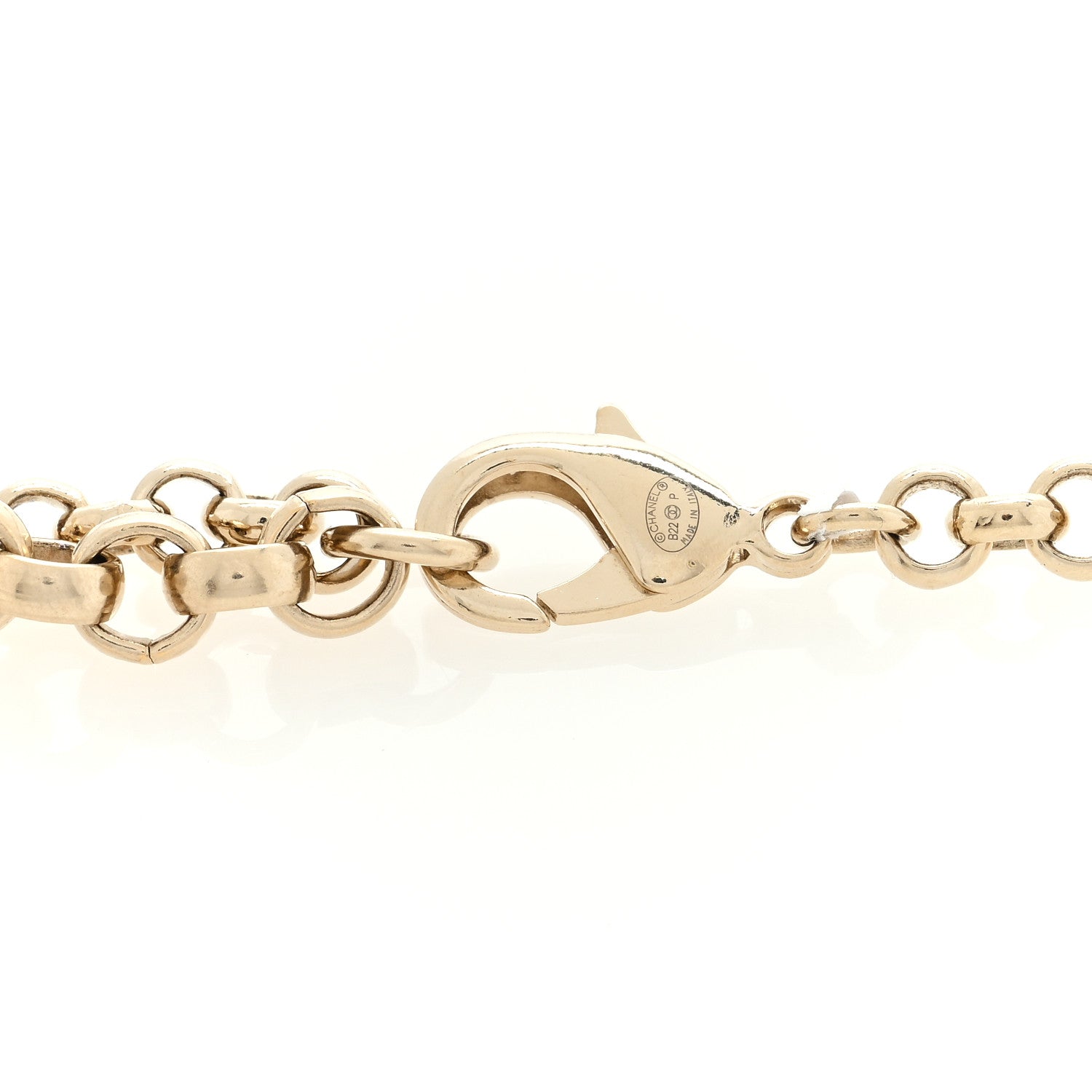 Chanel Metal Chain CC Heart Coco In Love Belt 90 Gold 3 of 3