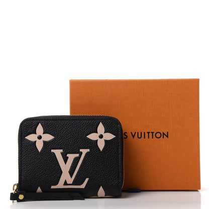 Louis Vuitton Empreinte Monogram Giant Zippy Coin Purse Black Beige 7 of 7