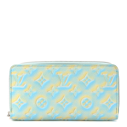 Louis Vuitton Empreinte Monogram Summer Stardust Zippy Wallet Water Green 1 of 7