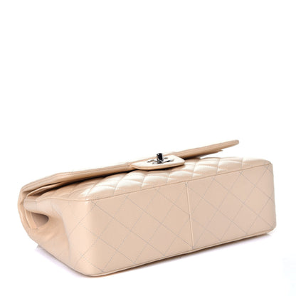 Chanel Caviar Quilted Jumbo Double Flap Beige Clair 4 of 10