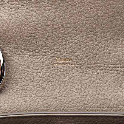 Chloe Shiny Grained Calfskin Small Aby Day Shoulder Bag Motty Grey 6 of 9