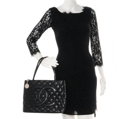 Chanel Caviar Medallion Tote Black 2 of 7
