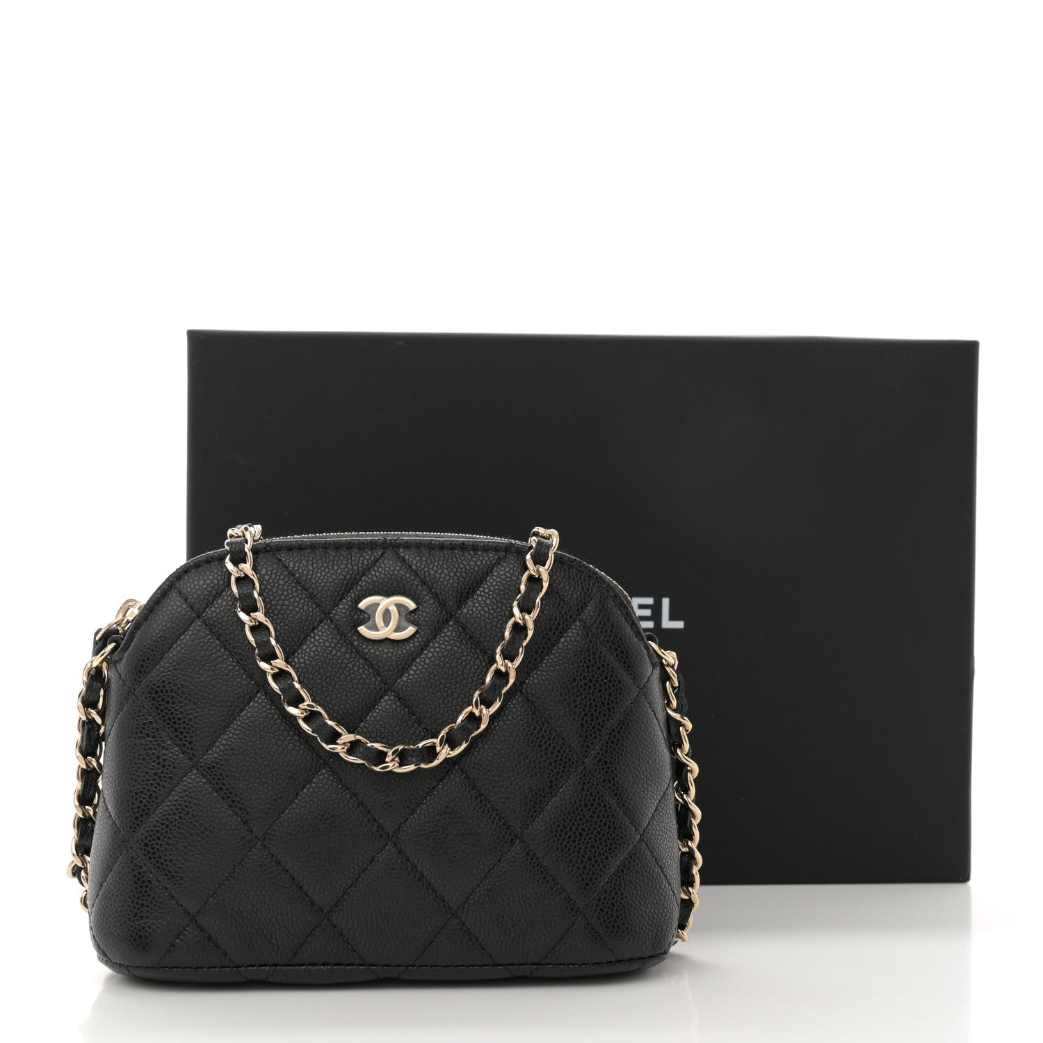 Chanel Caviar Quilted Classic Clutch with Chain Black 12 of 12