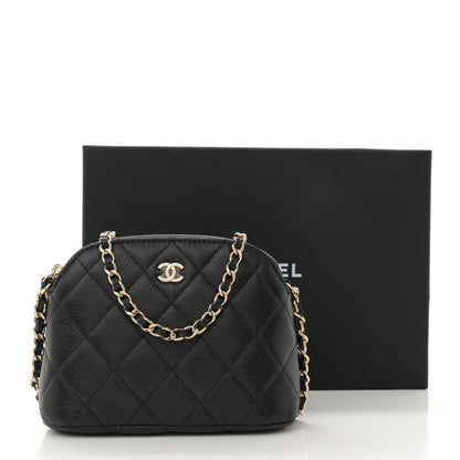 Chanel Caviar Quilted Classic Clutch with Chain Black 12 of 12
