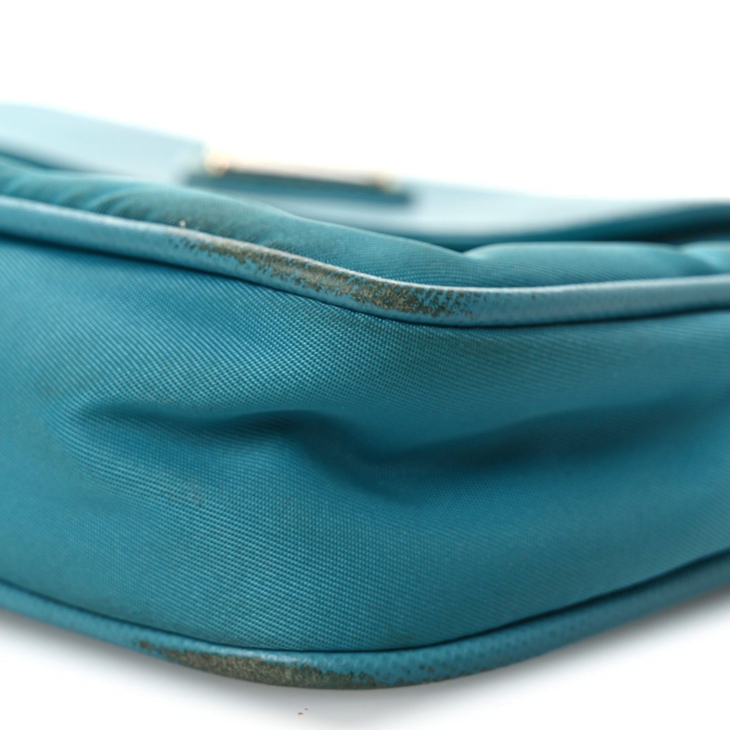 Tessuto Nylon Saffiano Crossbody Bag Turchese