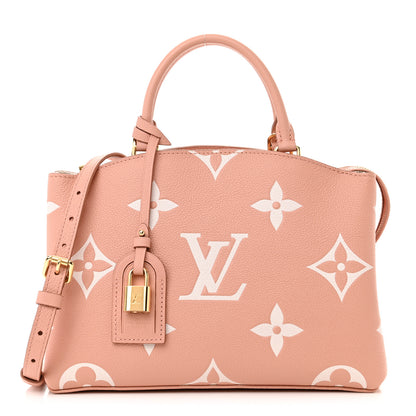 Louis Vuitton Empreinte Monogram Giant Petit Palais Rose Trianon Creme 1 of 9