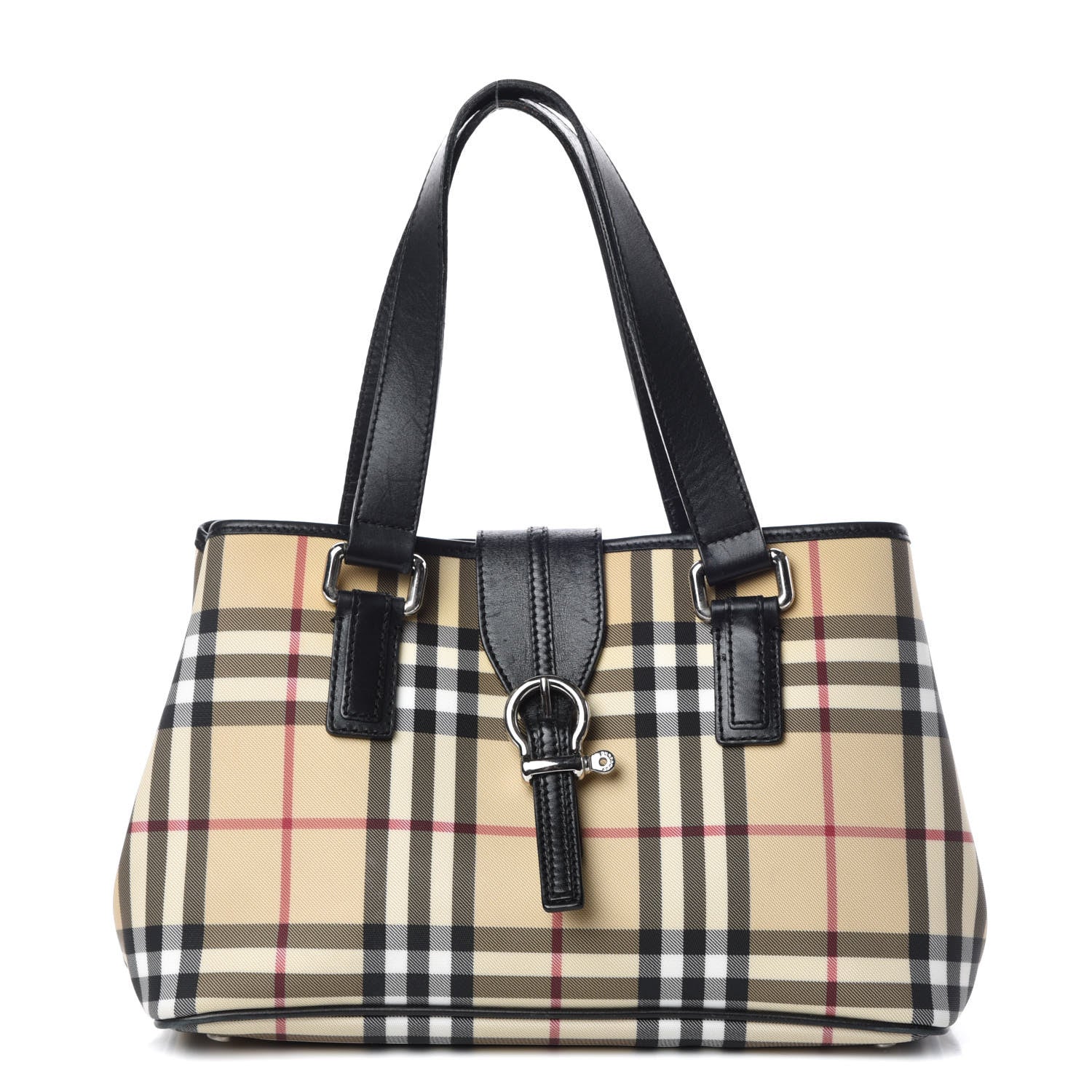 Burberry House Check Buckle Tote Black 1 of 13