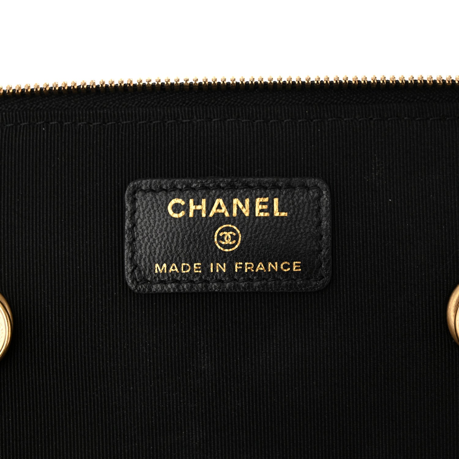 Chanel Goatskin Quilted Punk Essentials Vanity Case With Chain Black 6 of 11