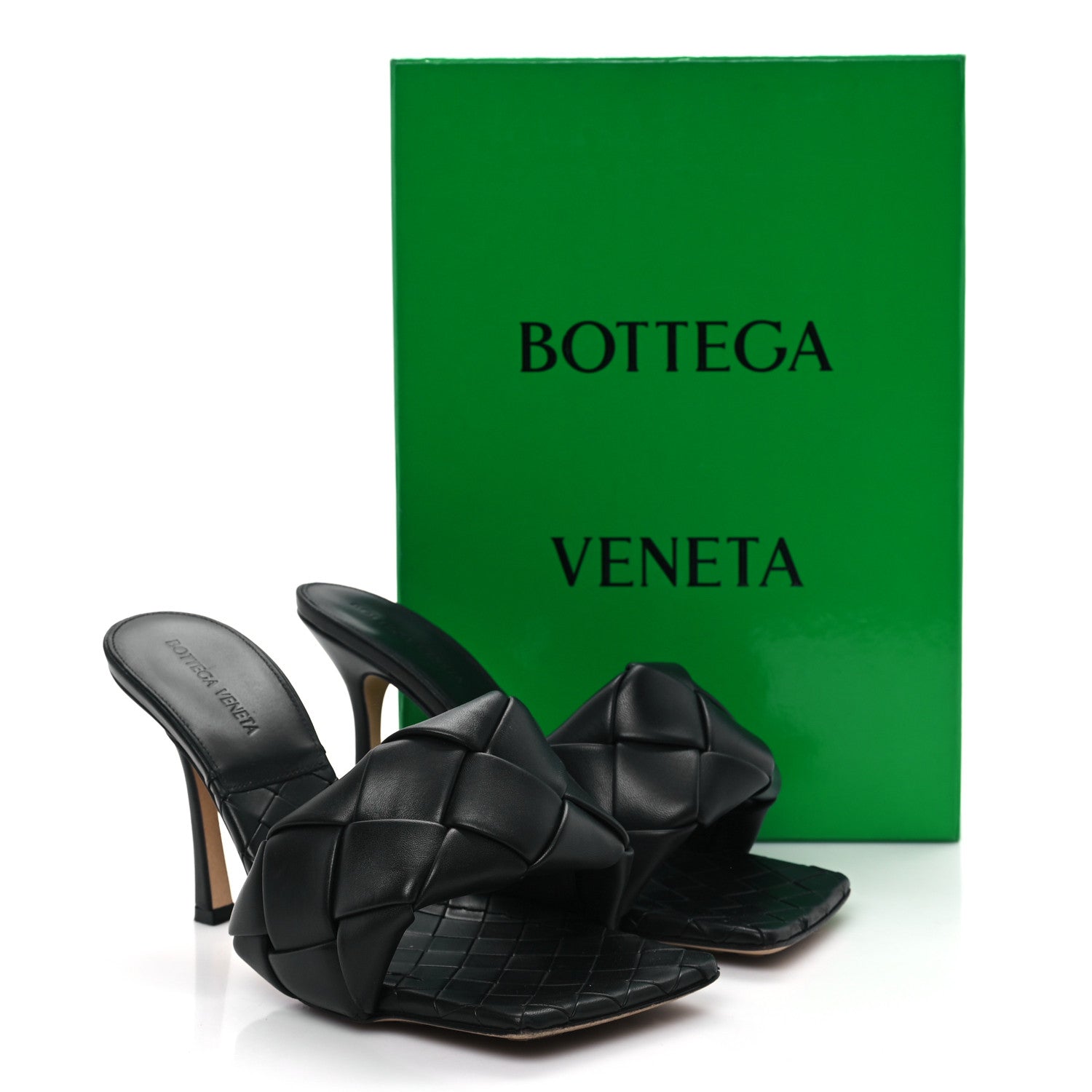 Bottega Veneta Nappa Maxi Intrecciato Lido Mule Sandals 40 Black 10 of 10