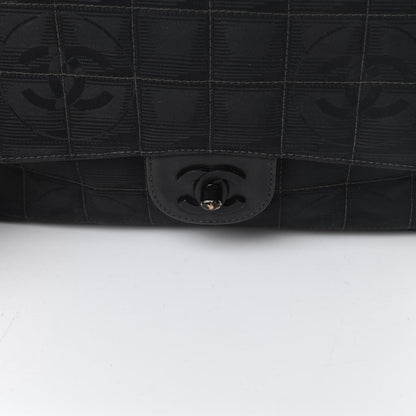 Chanel Nylon Medium Travel Flap Black 12 of 13