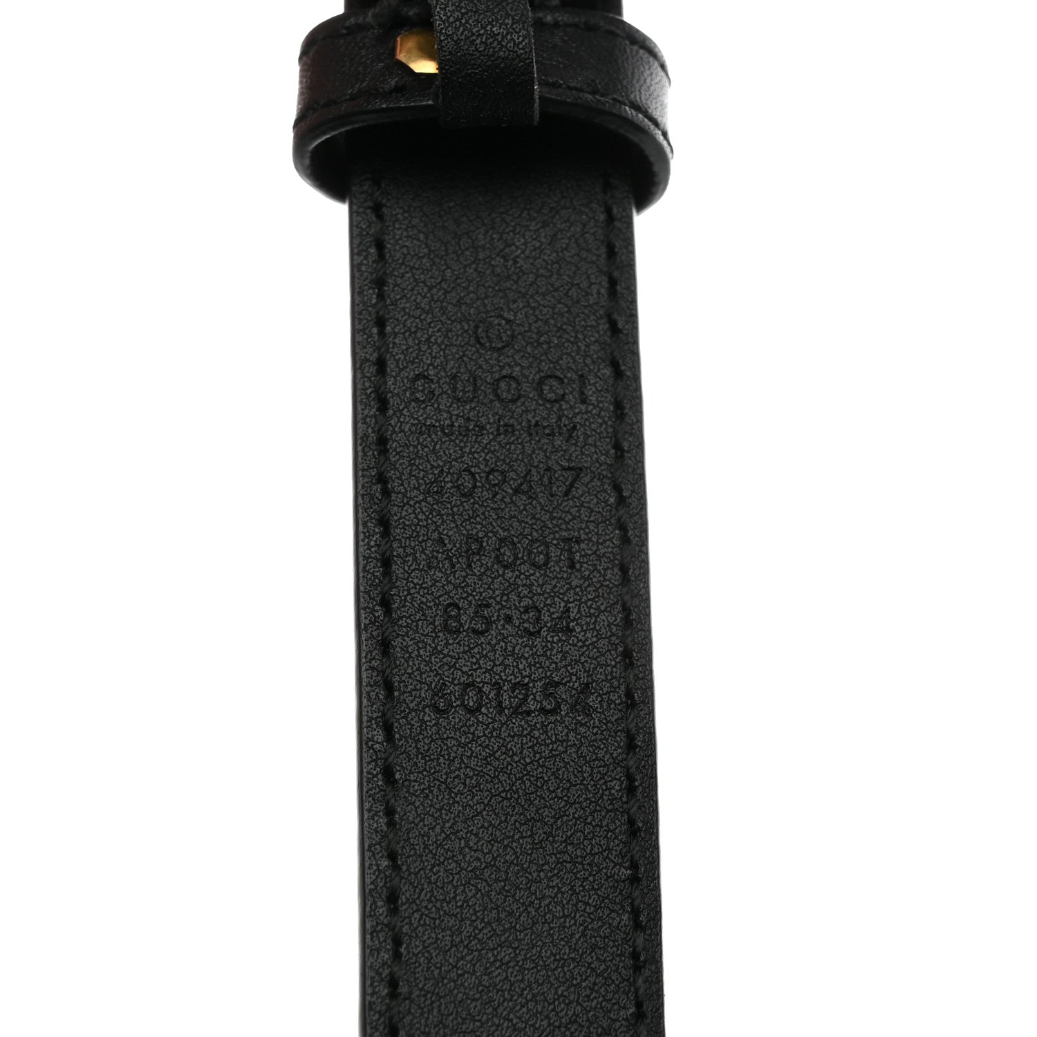 Gucci Calfskin Double G 20mm Belt 85 34 Black 3 of 5