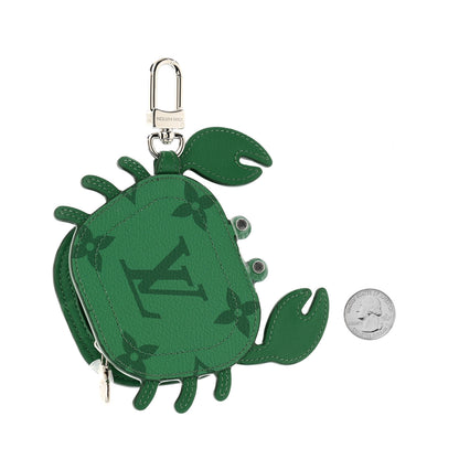 Louis Vuitton Monogram Crab Bag Charm Green 2 of 5