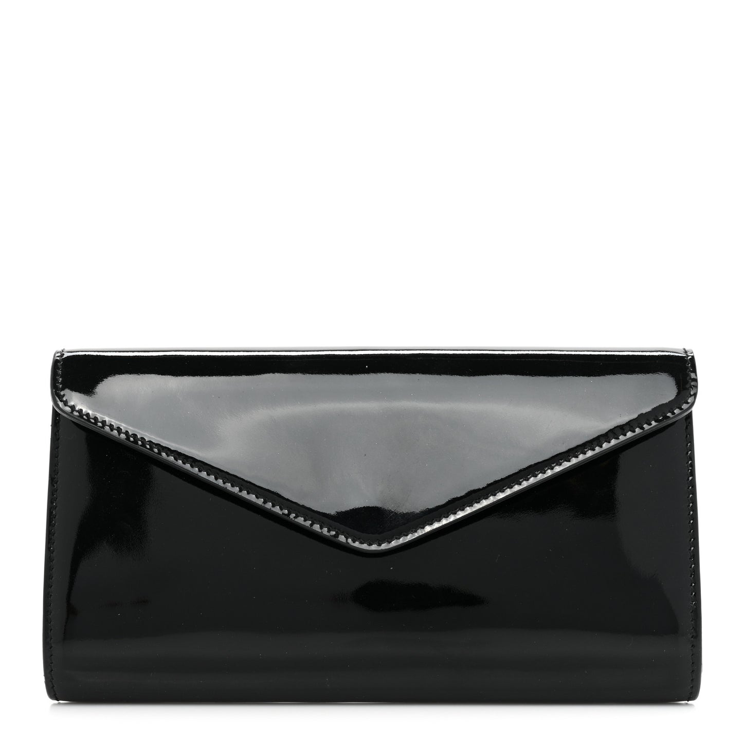 Patent Y-Mail Clutch Black