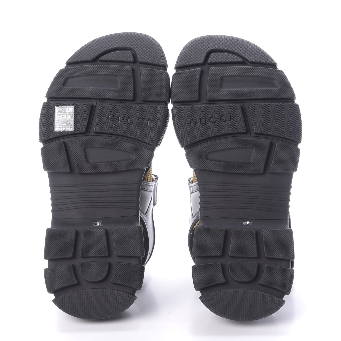 X SEGA Nappa Mesh Mens Aguru Sandals 9 Loess Black