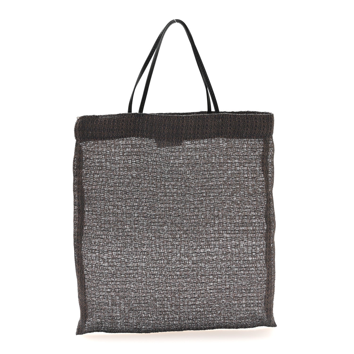 The Row Mesh Saddle Calfskin Mini Barn Tote Bag Blue 1 of 10