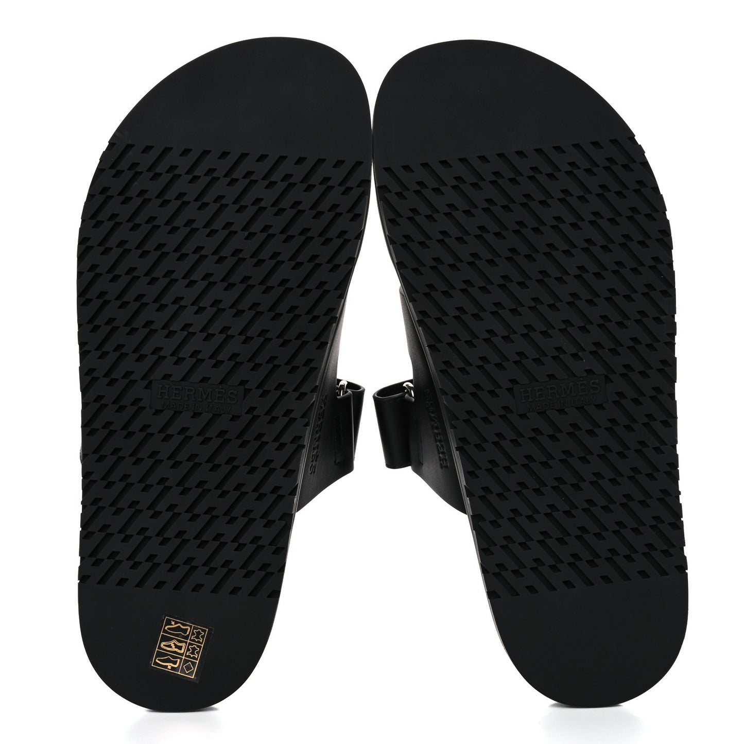 Calfskin Mens Chypre Sandals 41 Black