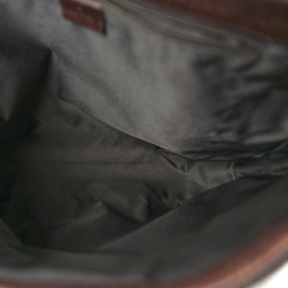 Gucci Monogram Flat Messenger Bag Ebony 5 of 14