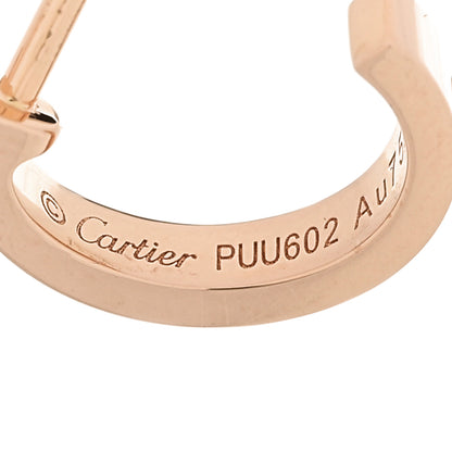 Cartier 18K Pink Gold Small LOVE Hoop Earrings 4 of 5