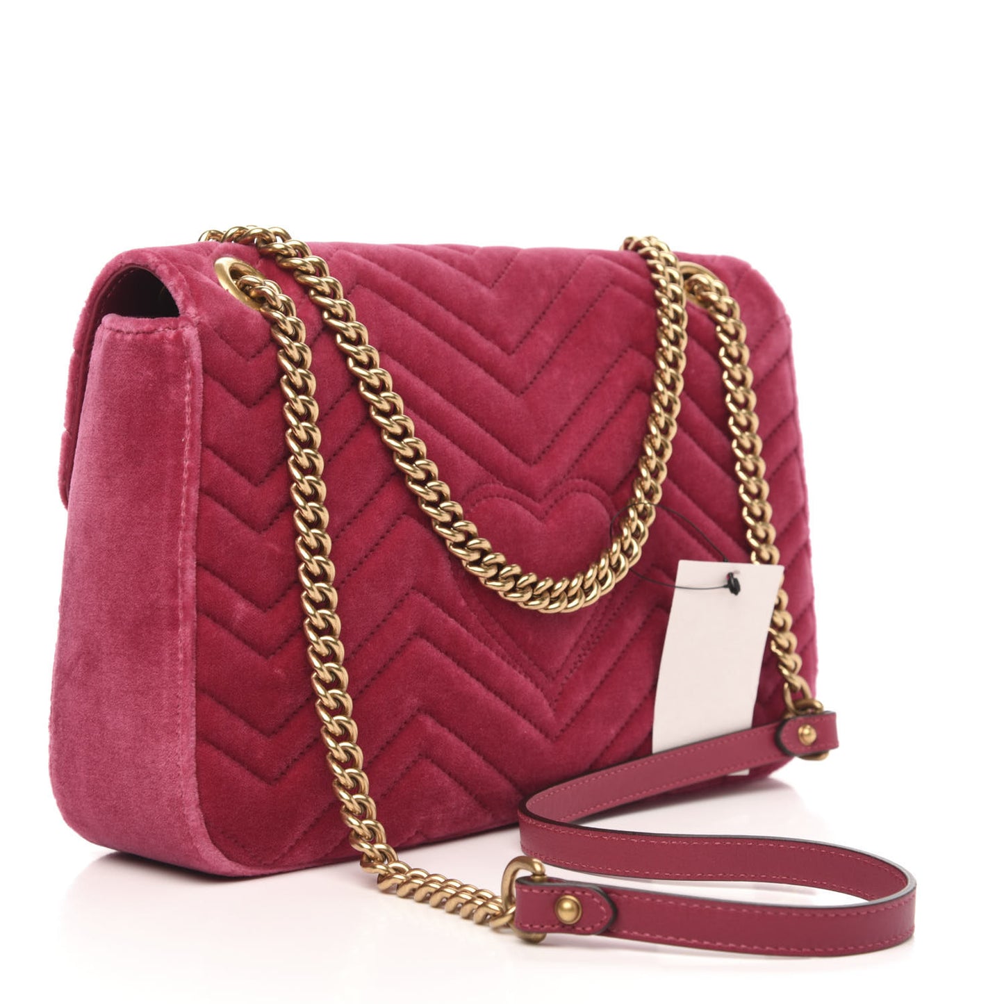 Velvet Matelasse Blind for Love Embroidered Medium GG Marmont Shoulder Bag Light Raspberry Rose Multicolor