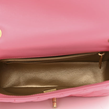 Chanel Lambskin Quilted Mini Rectangular Pearl Crush Flap Pink 5 of 11