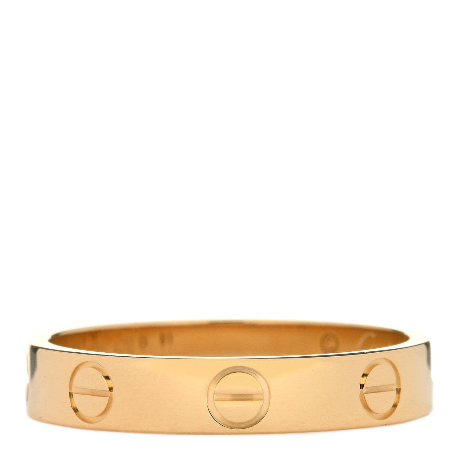 Cartier 18K Yellow Gold 3.5mm LOVE Wedding Band Ring 53 6.25 1 of 3