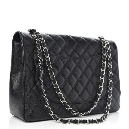 Chanel Caviar Quilted Maxi Single Flap Black 4 of 12