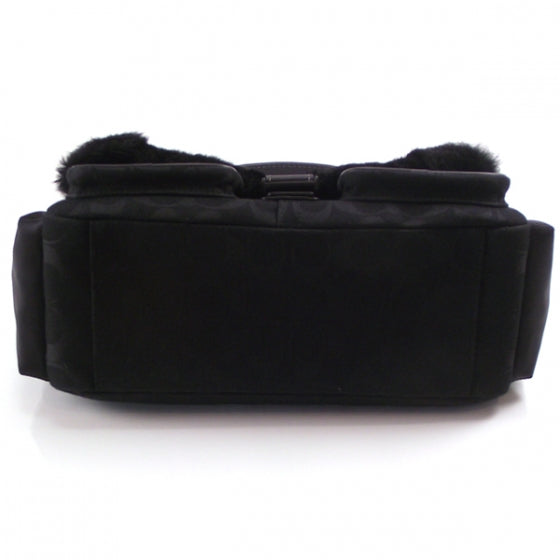 FASHIONPHILE COACHSkiPocketFurTrimmedFlapBag3590 5 of 17