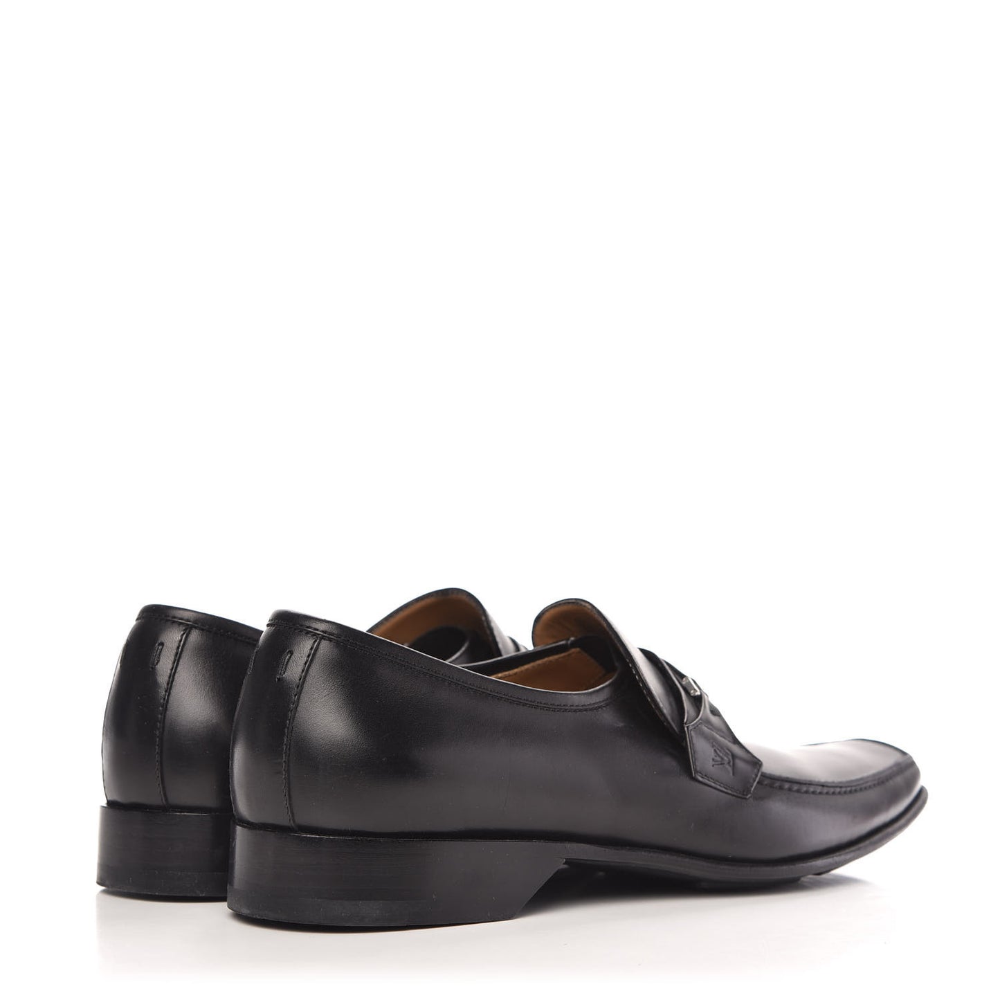 Calfskin Mens Loafers 8.5 Black