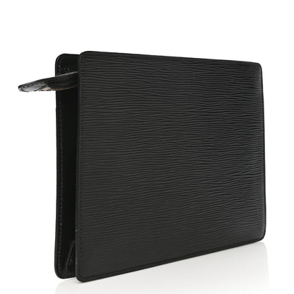 Louis Vuitton Epi Pochette Homme Clutch Black 4 of 14