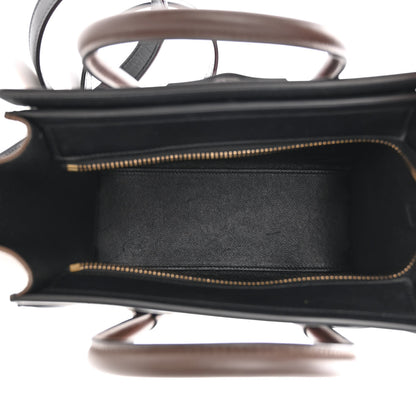 Celine Smooth Calfskin Nano Tri-Color Luggage Bright Red 5 of 10