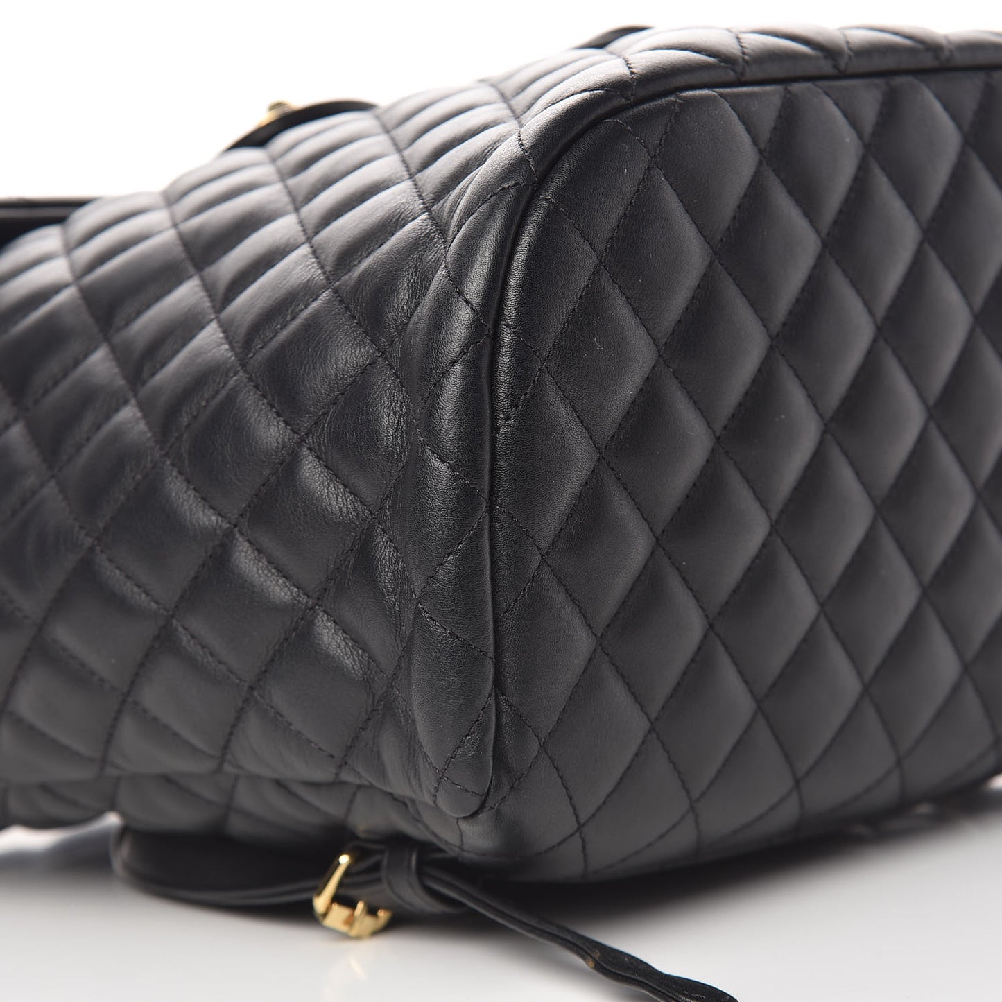 Calfskin Quilted Large Urban Spirit Backpack Black