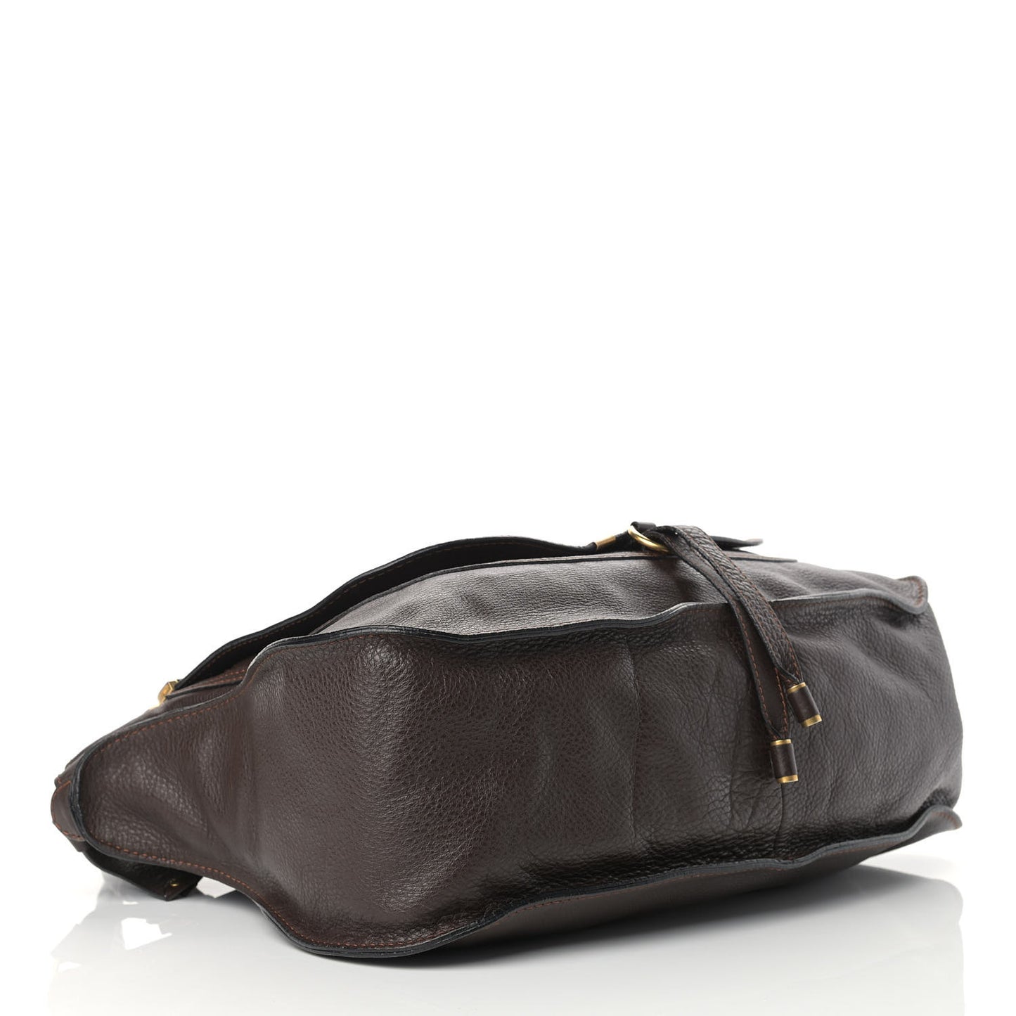 Calfskin Large Marcie Satchel Truffle