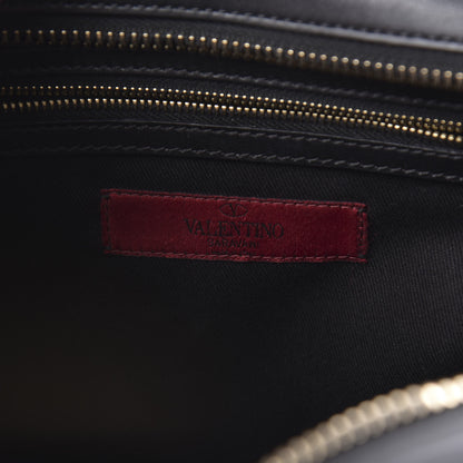 Valentino Garavani Vitello Rockstud Double Handle Tote Black 6 of 14