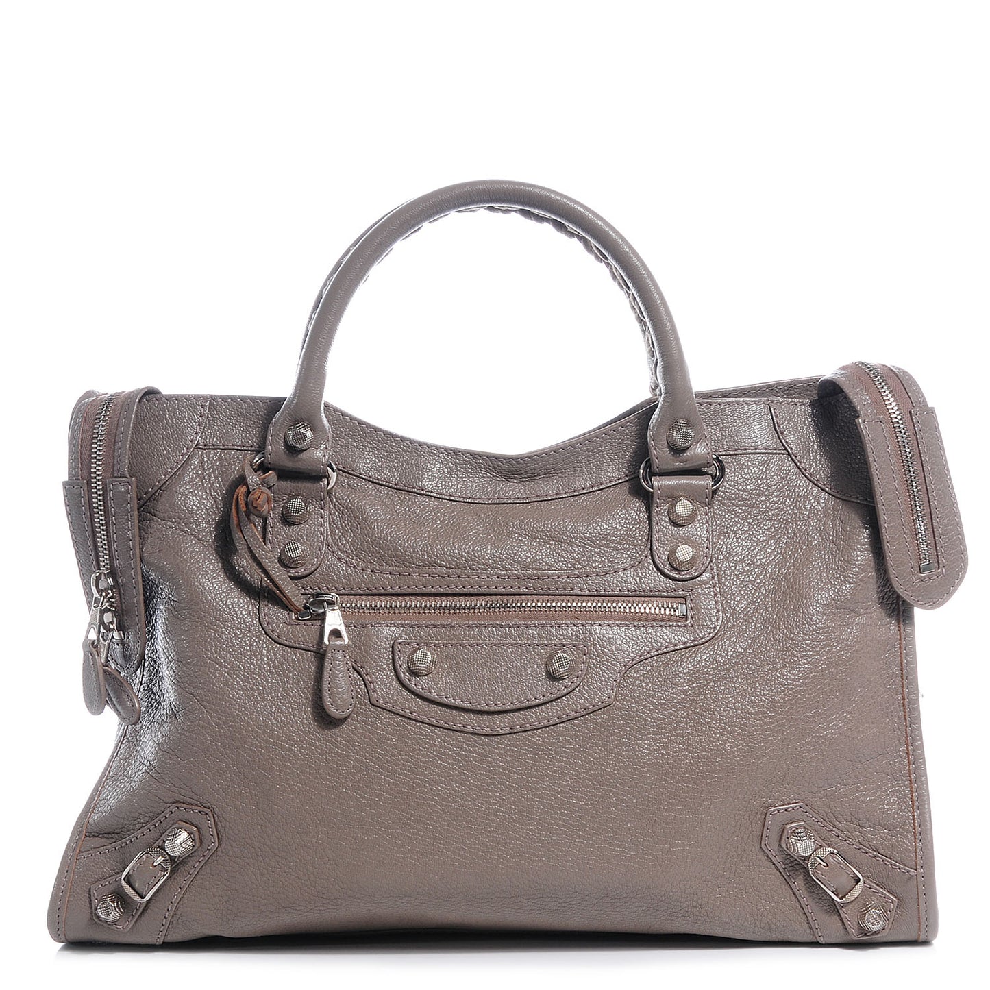 Chevre Hamilton Giant 12 Silver Hardware City Gris Poivre