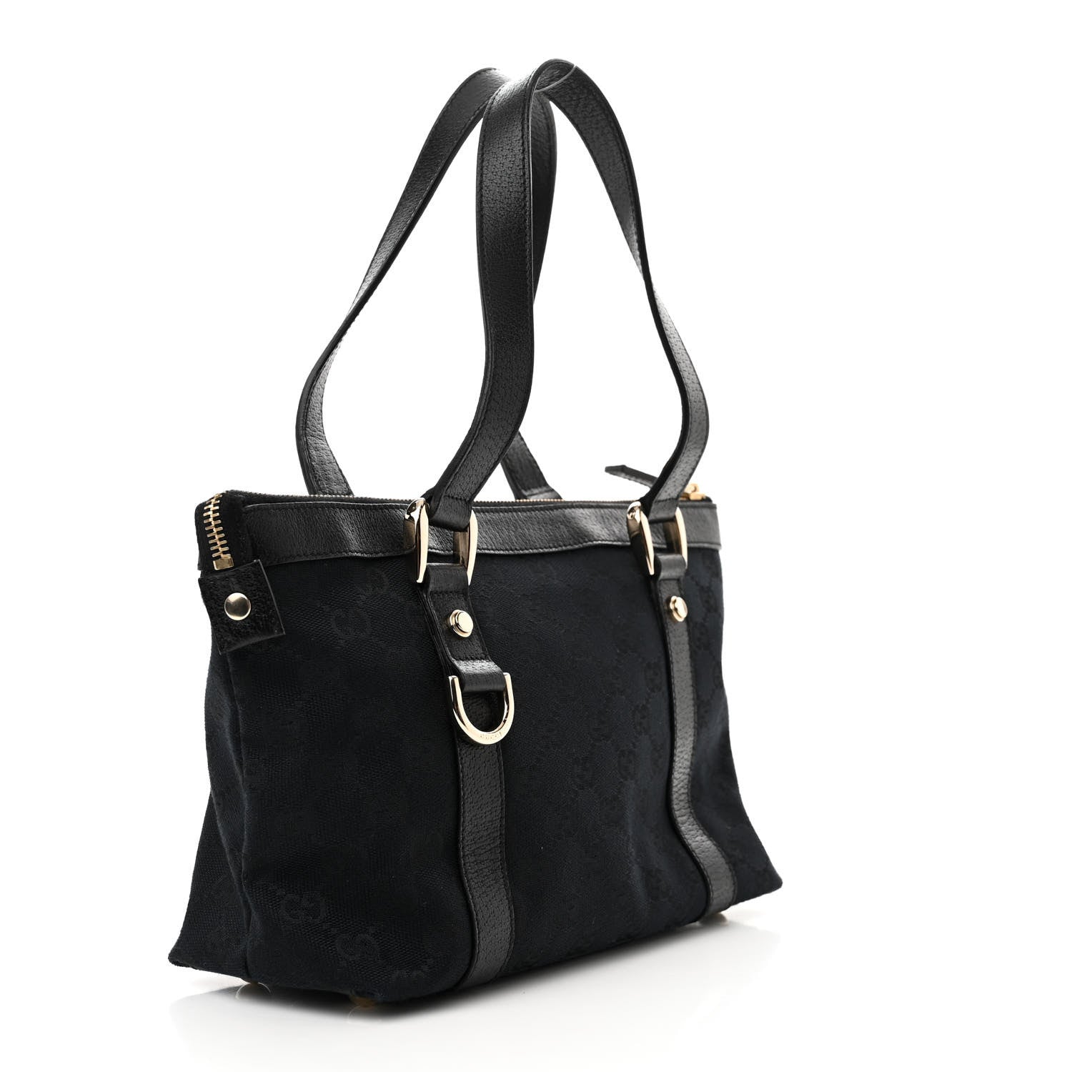 Gucci Monogram Small Abbey Tote Black 3 of 13