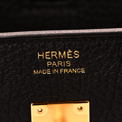 Hermes Togo Birkin 25 Black 6 of 11
