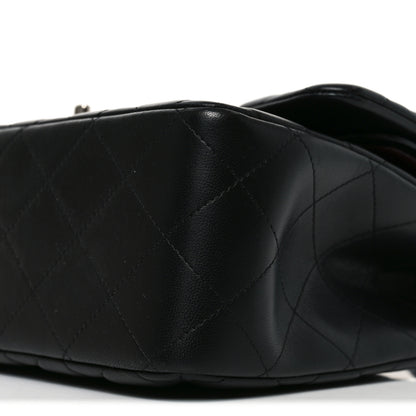 Chanel Lambskin Quilted Jumbo Double Flap Black 9 of 10