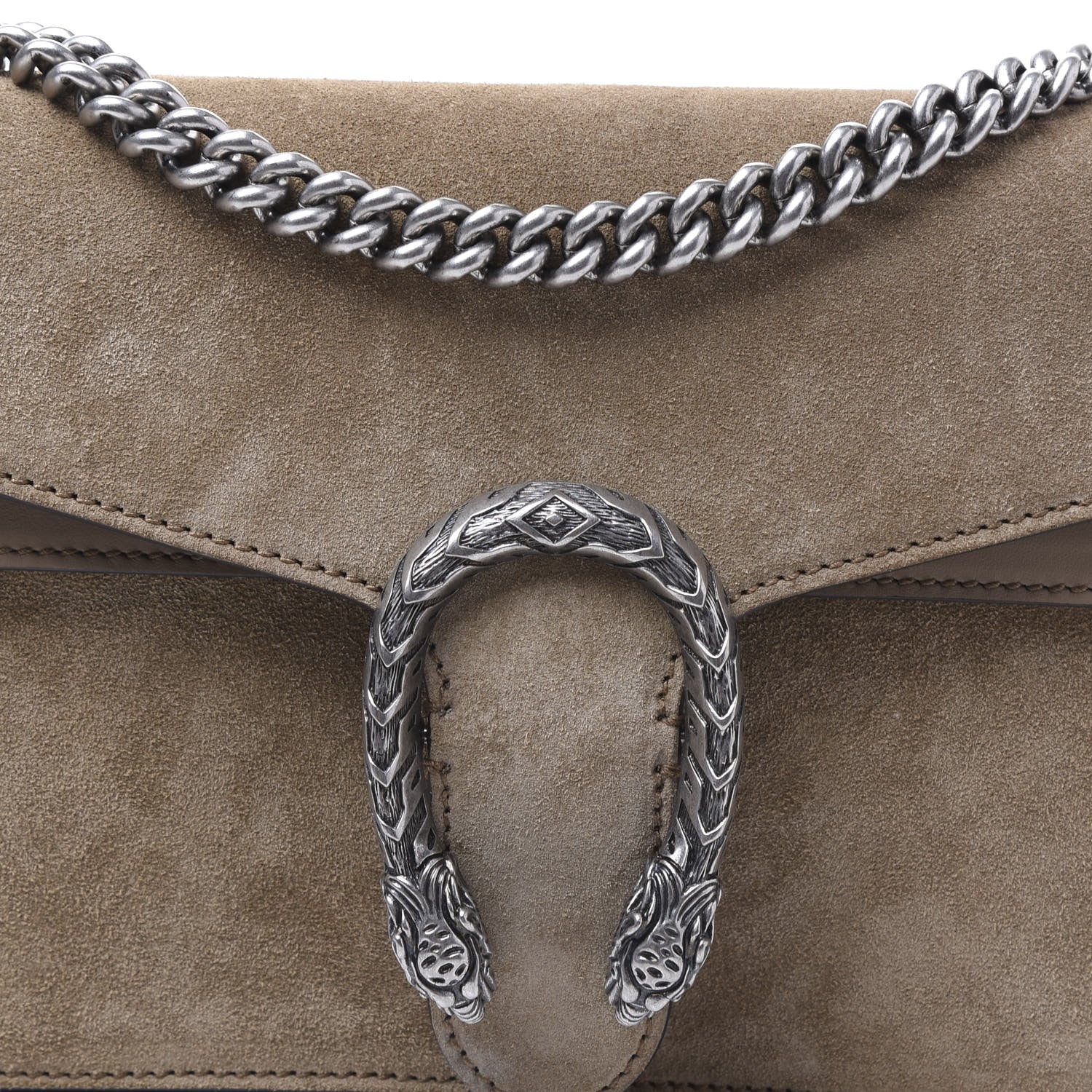 Gucci Suede Small Dionysus Shoulder Bag Taupe 8 of 8